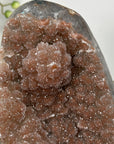 Orange Tone Sugar Quartz Crystal on Stand - Ideal for Home or Office Display - MWS2611