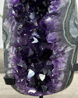 Uruguayan Amethyst Geode on Stand – Natural Crystal Cluster for Home Decor Display - MWS2680