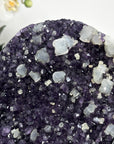 Top Grade Natural Amethyst Cluster with Calcite Formations - MWS2217