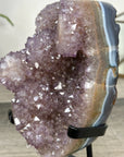 Amethyst Cluster full of Stalactite Formation on Metal Stand - MWS2882