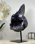 Natural Large Amethyst Geode with Green Jasper Shell - MWS1852