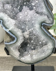 Natural Quartz Geode Statement piece on Stand - MWS3296