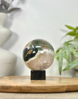 Quartz & Agate Sphere Geode with Crystal Formation - SPH0213