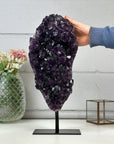 Large Natural Amethyst Cluster with Large Deep Purple Crystals - MWS2442