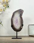 Natural Uruguayan Agate & Quartz Stone Slice - MWS3011