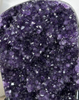 Natural Deep Purple Amethyst Cluster on Metal Stand - MWS3211