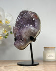 Natural Amethyst Cluster with Calcite Formation - MWS1424