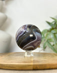 Amethyst & Agate Sphere Geode with Druzy Cavity - SPH0229