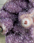 Natural Amethyst & Agate Statement Piece for Home Decor - CBP1255