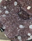 Huge Natural Lavander Amethyst Cluster with Calcite Formations - MWS2749