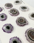 High-Quality Amethyst, Agate & Quartz Stalactite Slices for Jewelers - Wholesale Bulk Pack - STS0050