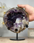 Rare Amethyst Geode with Unique Huge Crystal Specimen - MWS1371