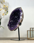 Natural Amethyst Geode with Deep Purple Crystals
