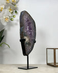 Natural Amethyst Geode Slice Portal with Stand - MWS1947