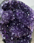 Natural Amethyst Crystal Cave on Metallic Stand - MWS2182