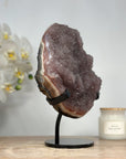 Natural Quartz Sugar Druzy & Jasper Mineral Specimen - MWS1383