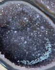 Stunning Polished Agate Geode with Amethyst Interior - MWS1986