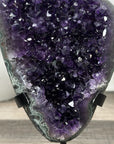 A grade Natural Amethyst & Green Jasper Crystal cluster - MWS3184