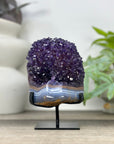 Natural amethyst Cluster on Stand For Home Decor - MWS3302