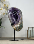 Amethyst Geode with Green Jasper Shell - MWS2211