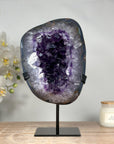 Beautiful Natural Large Amethyst Geode with Agate Shell - MWS1771