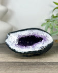 Natural Amethyst Geode with Quartz Shell - STGE0041
