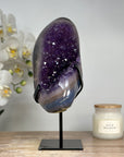 Magnificent Natural Amethyst & Blue Agate Cluster - MWS1708
