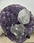 Unique Natural Amethyst Cluster with Calcite Formation - MWS3177
