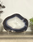 Large Natural Blue Banded Agate Slice - SLC0022