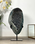Natural Black Quartz Sugar Druzy – Sparkling Dark Crystal Cluster - MWS2525