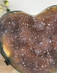 Natural Caramel Amethyst & Jasper Stone Heart - HST0269