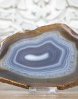 Natural Blue Banded Agate Slice - SLC0002