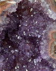 XXL Natural Amethyst Geode with Beautiful REd Banding - MWS1389