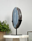 Outstanding Natural Blue Banded Agate Slice - MWS2138