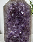 Large Natural Amethyst & Agate Stone Obelisk - STP0144