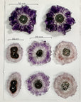 Amethhyst & Quartz High-Quality Stalactite Slices for Jewelers - Wholesale Bulk Pack - STS0071