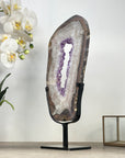 XL Natural Agate & Amethyst Geode Slice Portal - MWS2119
