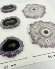 Stunning Amethyst Stalactite Slices for Jewelers - Wholesale Bulk Pack - STS0034