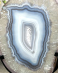 Unique Blue Agate & Quartz Slice