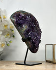 Unique Natural Amethyst & Green Jasper Crystal Cluster - MWS1981