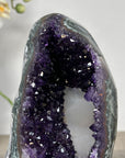 Natural Amethyst Geode with Green Jasper Shell - MWS2353