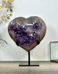 Amethyst, Quertz & Agate Stone Heart Portal - HST0342