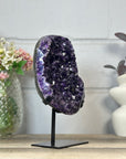 Deep Purple Amethyst Cluster with Large & Shinny Crystals - MWS3401