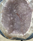 Natural Blue Agate & Amethyst Geode on Stand - MWS3022