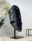 One of a Kind Natural Amethyste Geode with Green Jasper & Agate Shell - MWS1854