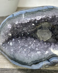 Blue Agate & Amethyst Natural Geode - STGE0036