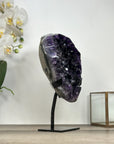 Large methyst Crystal Cluster from Uruguay– Stand Included - MWS2936