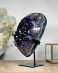 A+ Grade Natural amethyst Geode with Blue agate Shell - MWS1787