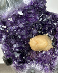 Uruguayan Amethyst Specimen with Yellow Calcite Crystal - MWS2964