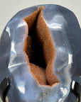 Large Agate Geode with Orange Quartz Druzy Crystals - MWS1227